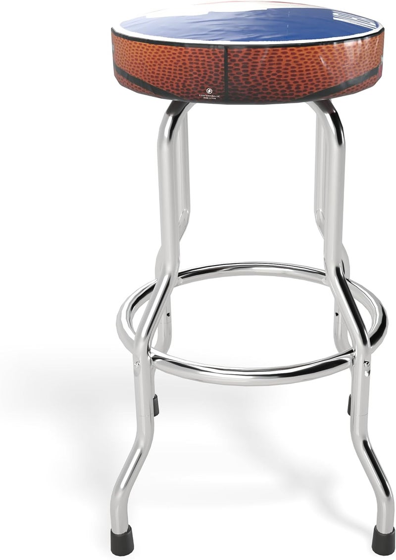 Arcade1Up Officially Licensed Adjustable Stool with Chrome-Plated Steel Frame and High-Density Foam Padding for Supreme Gaming Comfort (NBA JAM) - Image 3
